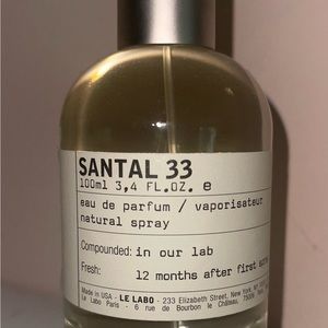 Le Labo Santal 33 Unisex Fragrance 100 Ml 3.4 FL oz